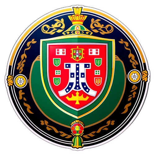 Detaljert emblem av Portugal FC