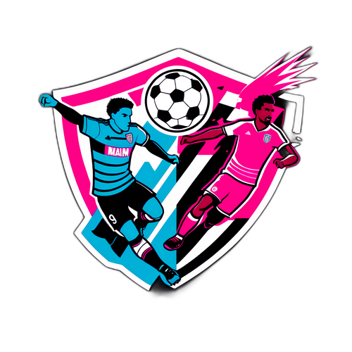 New England vs Inter Miami Sticker