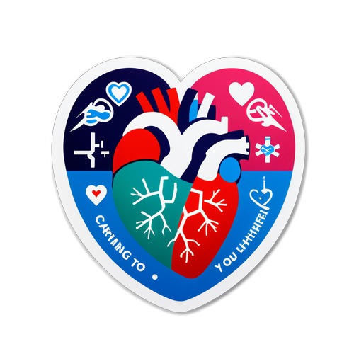 Heart with Medical Symbols: Caring for You!