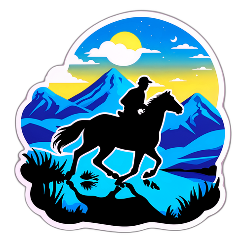 Refleksjonsklistremerke fra Kasakhstans vide stepper