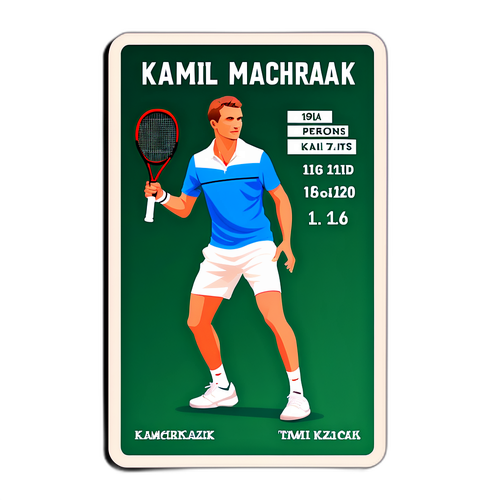 Ein Sticker von Kamil Majchrzak im Wettkampf