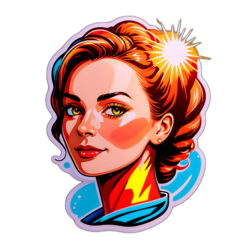 Krisztina Regőczy egyedi stílusú portréja, napsütésben