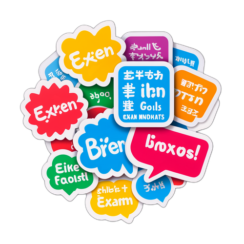 英検合格のための学習モチベーションを高めるステッカー