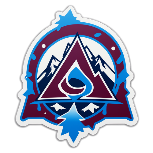 Voimakas esitys Colorado Avalanche -logosta