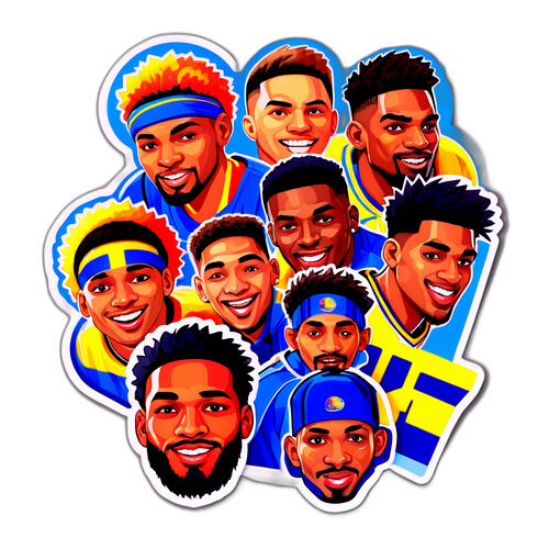 Autocollant de la culture des fans de basketball