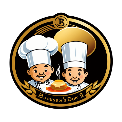 Elegant sticker med Bocuse d'Or logo