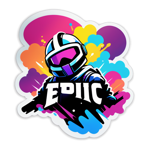 Epic Games logó modern grafikai elemekkel és színes háttérrel