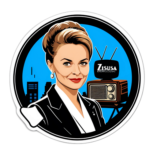 Zsuzsa Demcsák elegáns portréja