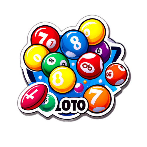 Rysunek przedstawiający losowanie Lotto