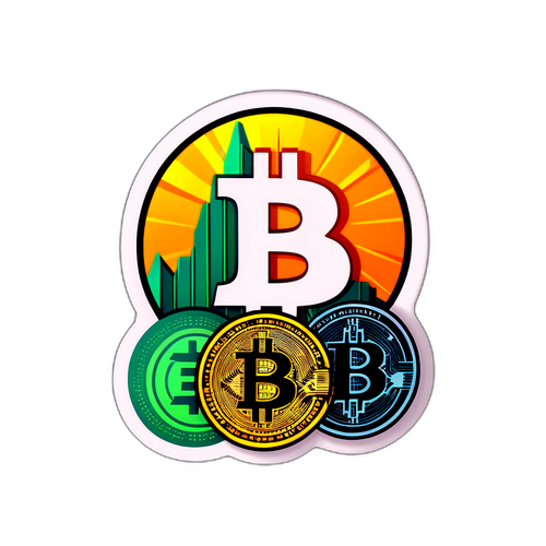 比特幣交易主題貼紙