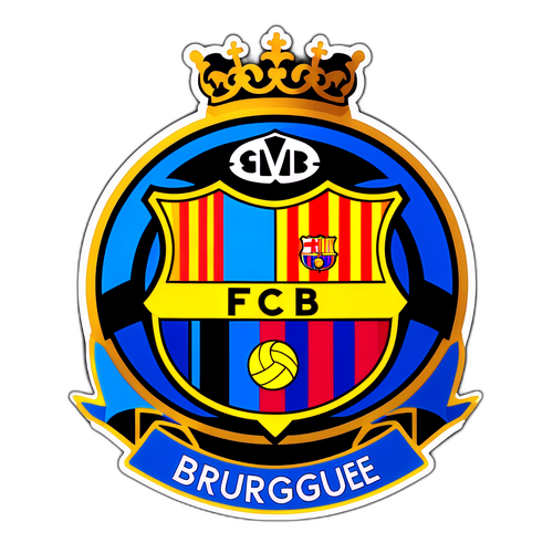 Taiteellinen esitys Club Bruggen ja Barcelonan kohtaamisesta