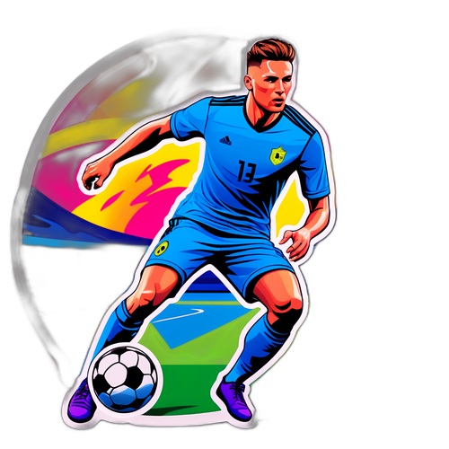 Stiker Benjamin Sesko Aksi