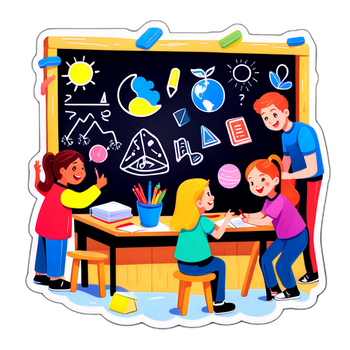 楽しいクラスで学ぶ学生たち