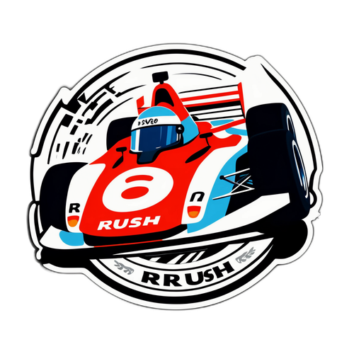 Rush Racing Klistermärke