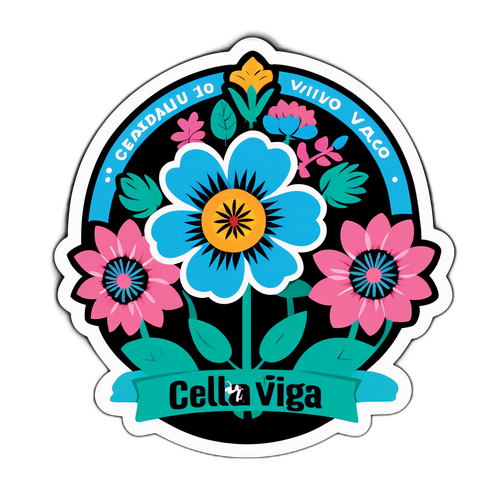 Stickers z widokiem ogrodu Celta Vigo