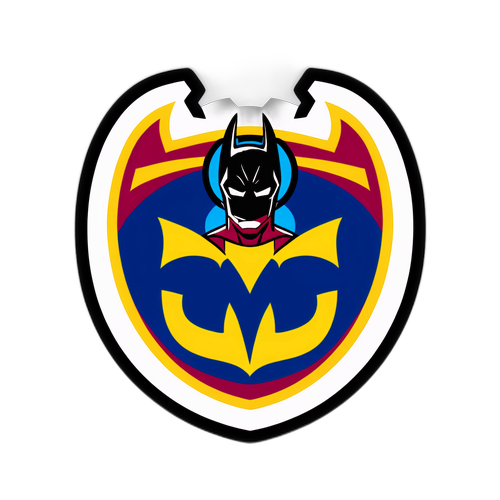 FC Barcelona Batman-inspireret klistermærke