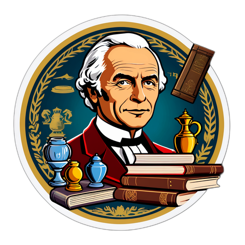 Sticker van Stéphane Bern met een flair voor geschiedenis