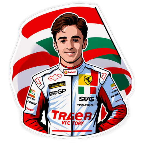 Kejar Kemenangan! Sticker Memukau Charles Leclerc di GP Italy