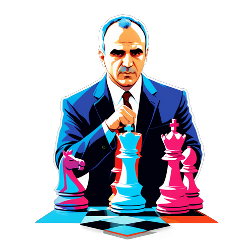Garry Kasparov jucând șah