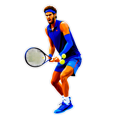 Karen Khachanov : L'Intensité du Tennis en Action