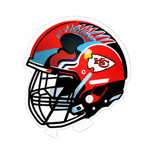 Casque de l'équipe de football américain Kansas City Chiefs