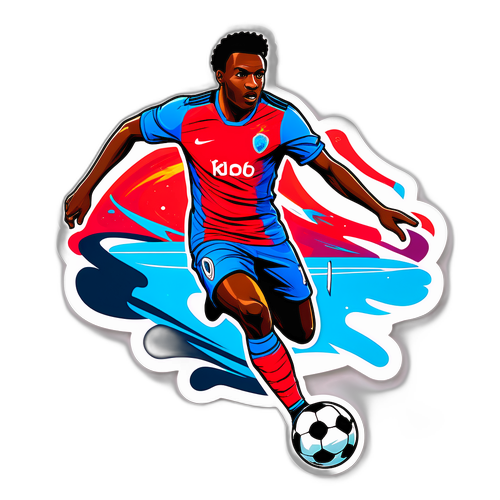 Stiker Dinamis Marc Guehi dalam Aksi