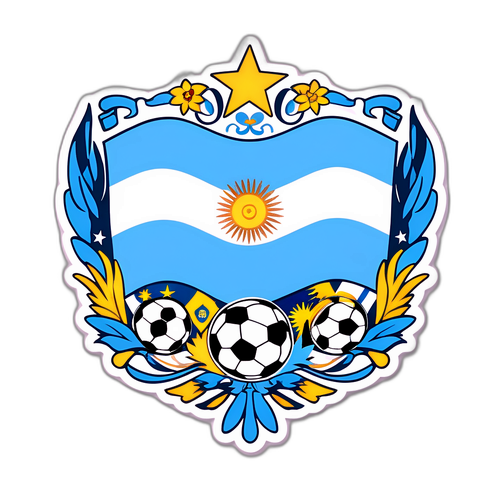 Kunstnerisk repræsentation af Argentinas flag