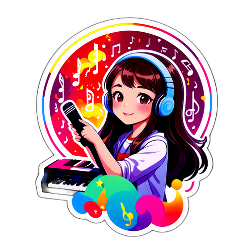 啟航音樂世界的視覺效果貼紙