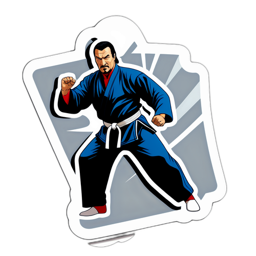 Steven Seagal Taistelu Stickers