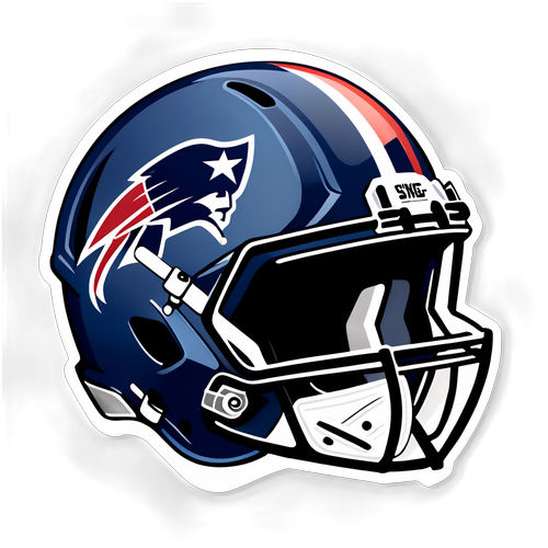 Autocollant avec le logo de la NFL et un casque emblématique