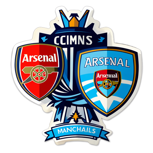 Autocollant Arsenal contre Manchester City