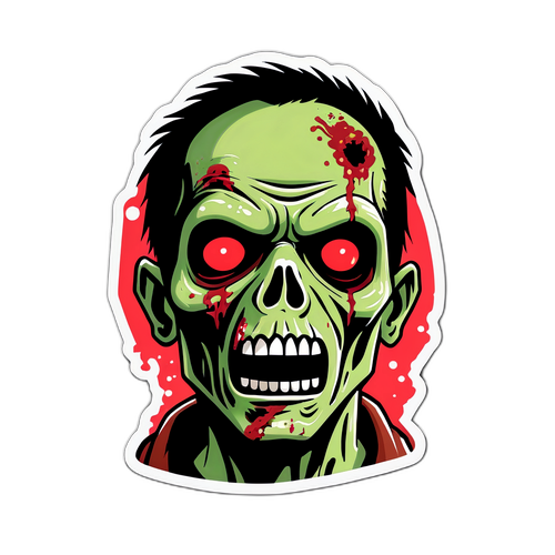 Zombi Temalı Sticker
