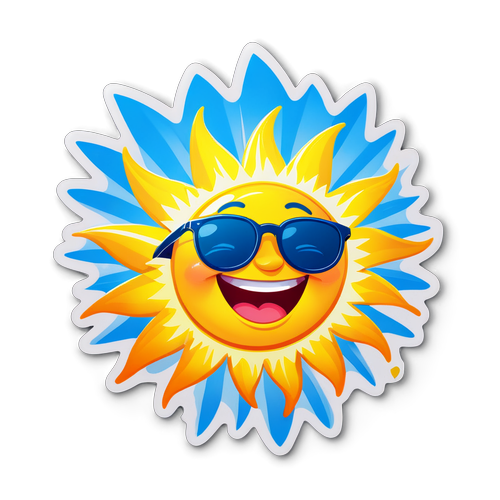 Spread Sunshine Everywhere: Transform Your Space with this Vibrant Cheery Sun Sticker!