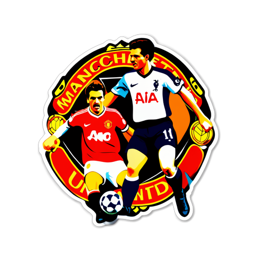 Sticker Nostalgia Perlawanan Manchester United vs Tottenham