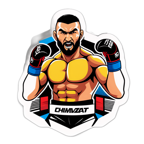 Fierce Khamzat Chimaev Sticker
