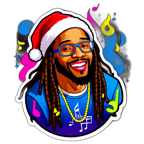 Festlig Lil Jon Klistermærke