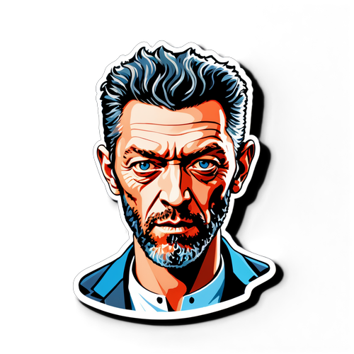 Vincent Cassel : Émotion et Cinéma en Autocollant