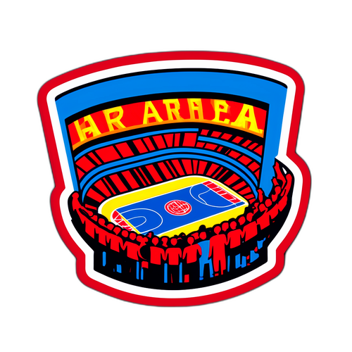Packed Arena Fans Sticker