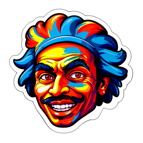 Farverig Eze Klistermærke