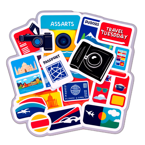 Adesivo a tema viaggi per il Travel Tuesday 2025