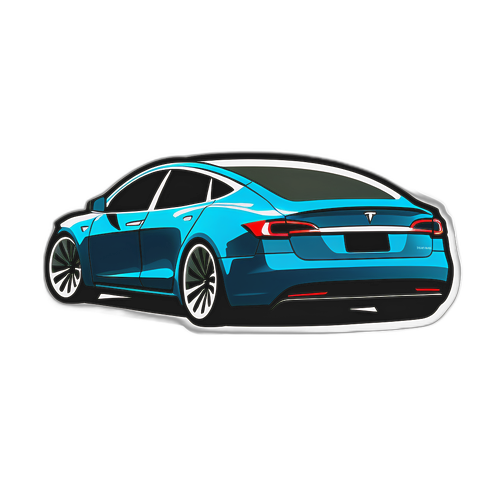 עיצוב מינימליסטי של טסלה עם "מניית TSLA"