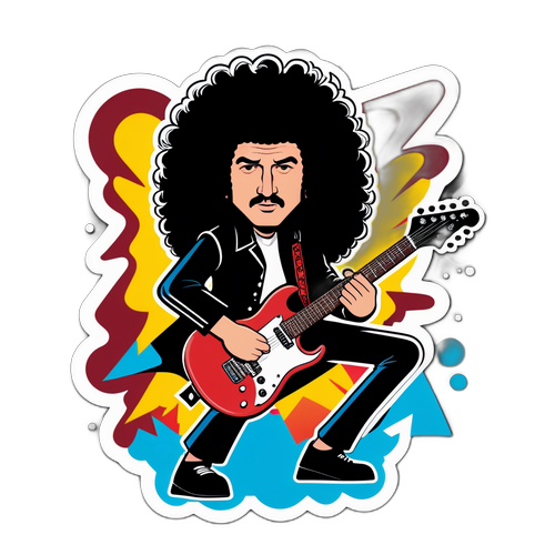 Brian May på guitar