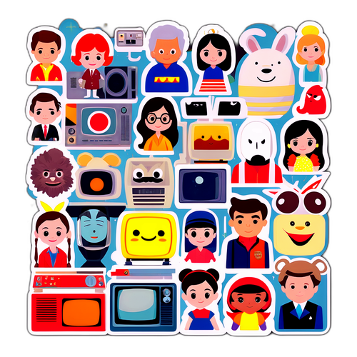 Koláž slavných televizních programů