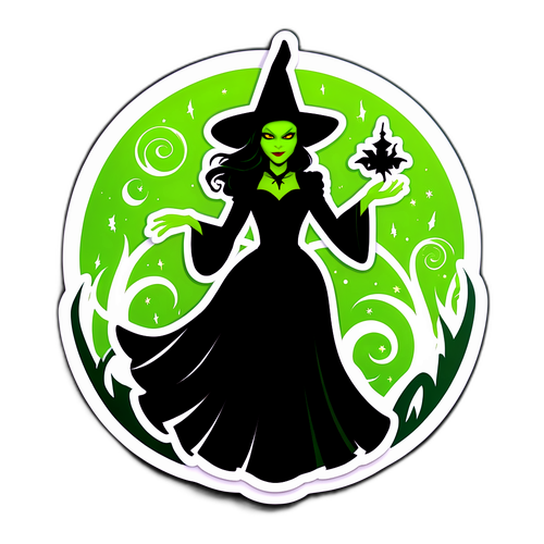Sticker geïnspireerd door Wicked