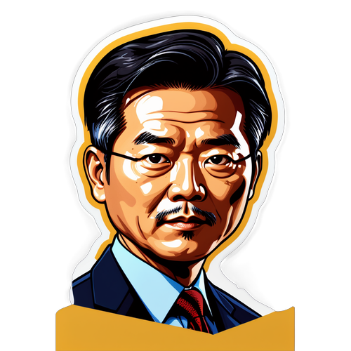 국가정보원장 홍장원 직위를 강조한 스티커 디자인