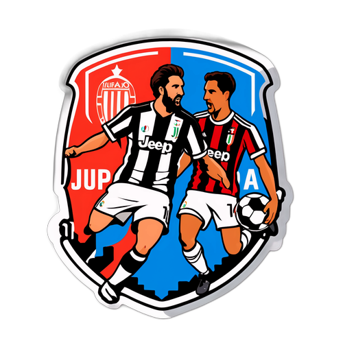 Sticker mô tả trận đấu giữa Pisa và Juventus