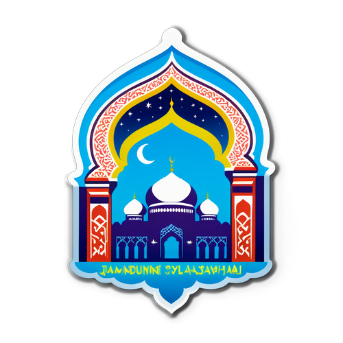 Stiker Waktu Sholat Bandung yang Berwarna