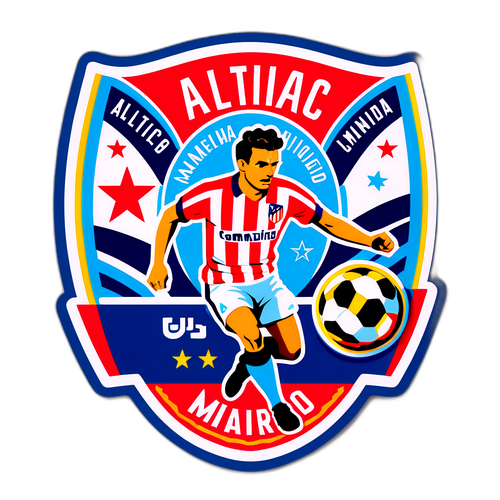 Papan Iklan Vintage Atlético Madrid vs Manchester United