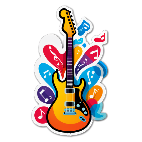 Raf's Musical Wonderland: Dive into Vibrant Guitars and Groovy Notes!