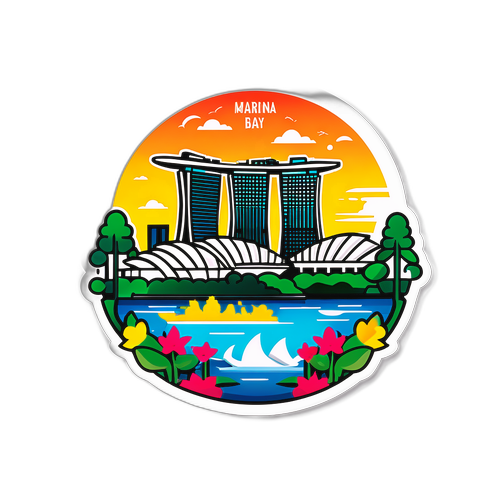 Adeziune cu peisajul orașului Singapore